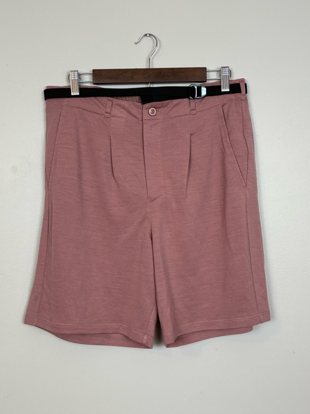 The North Face X Icebreaker Short Women 14 Burlwood TNF Merino Belted Wool Blend